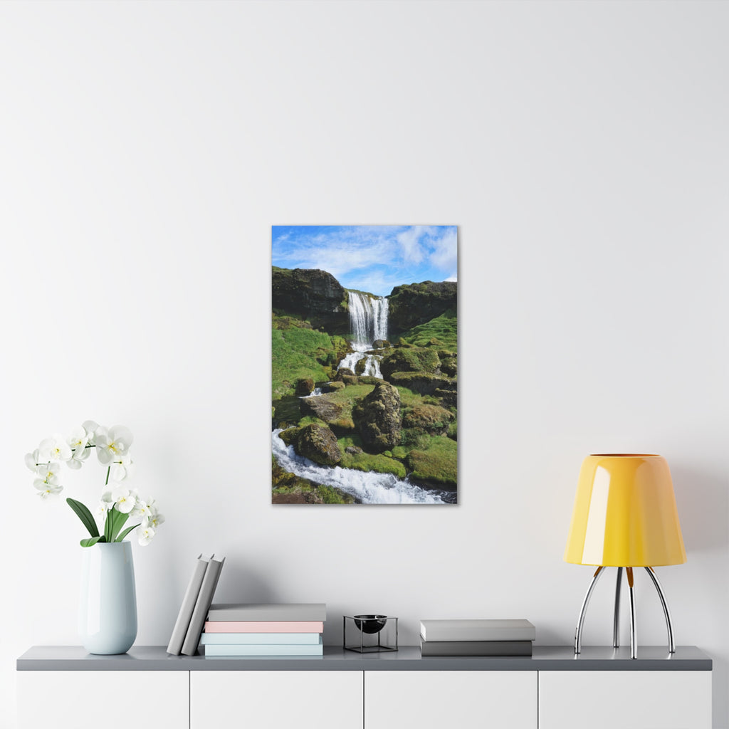 Waterfall and River Canvas Art Printify