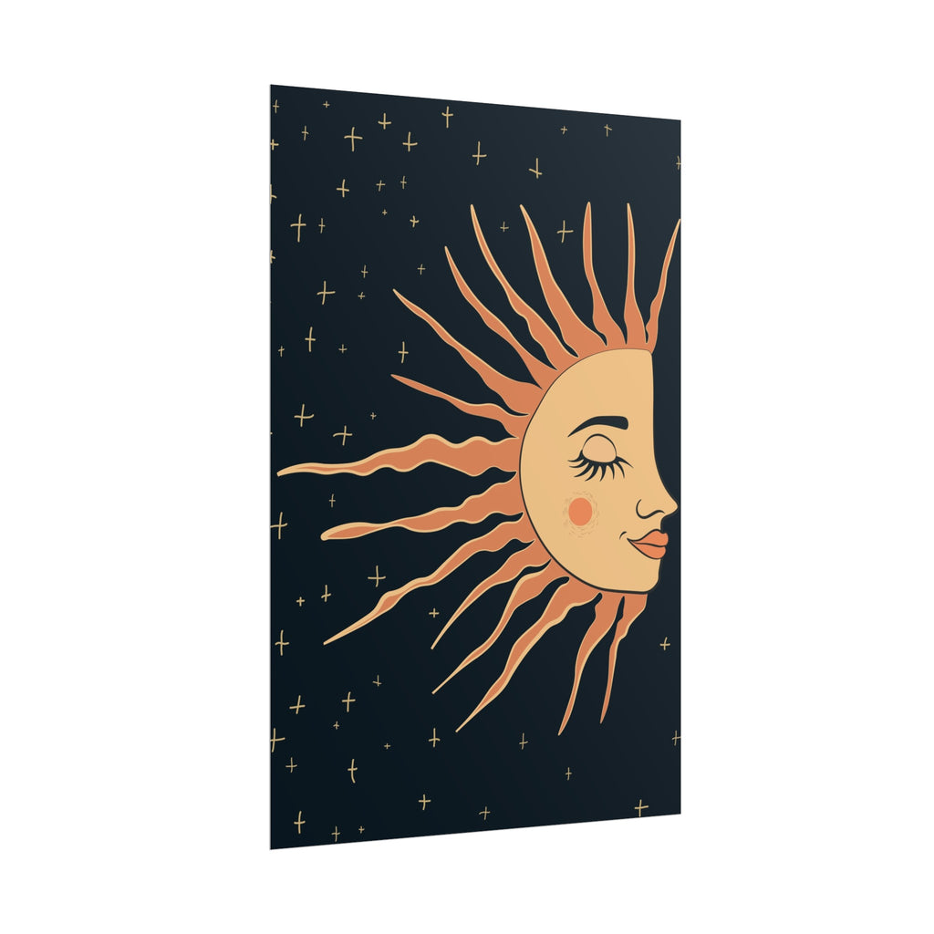 Sleeping Sun Poster Printify
