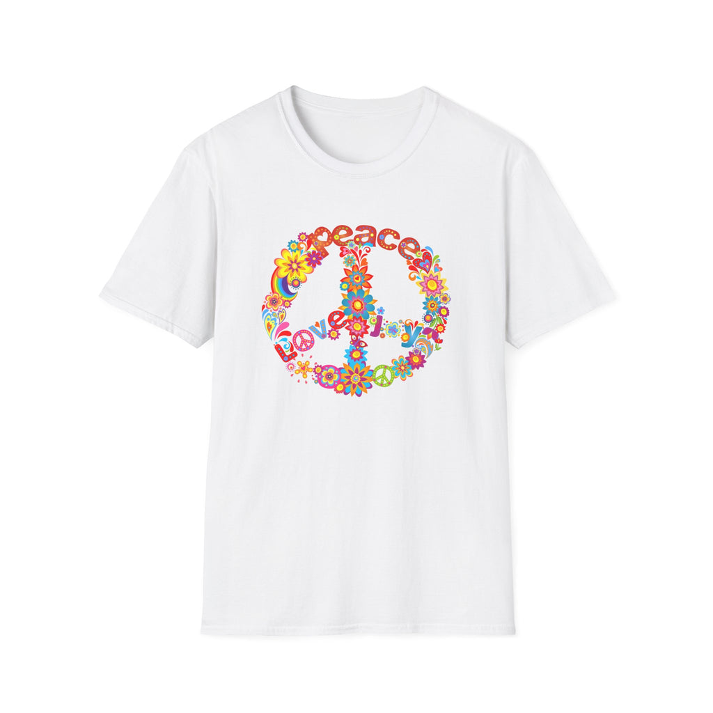 Peace Flower Pattern Shirt Printify