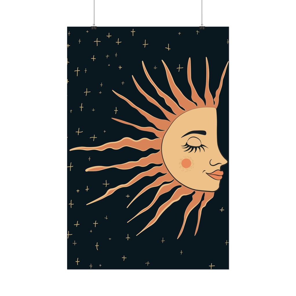 Sleeping Sun Poster Printify