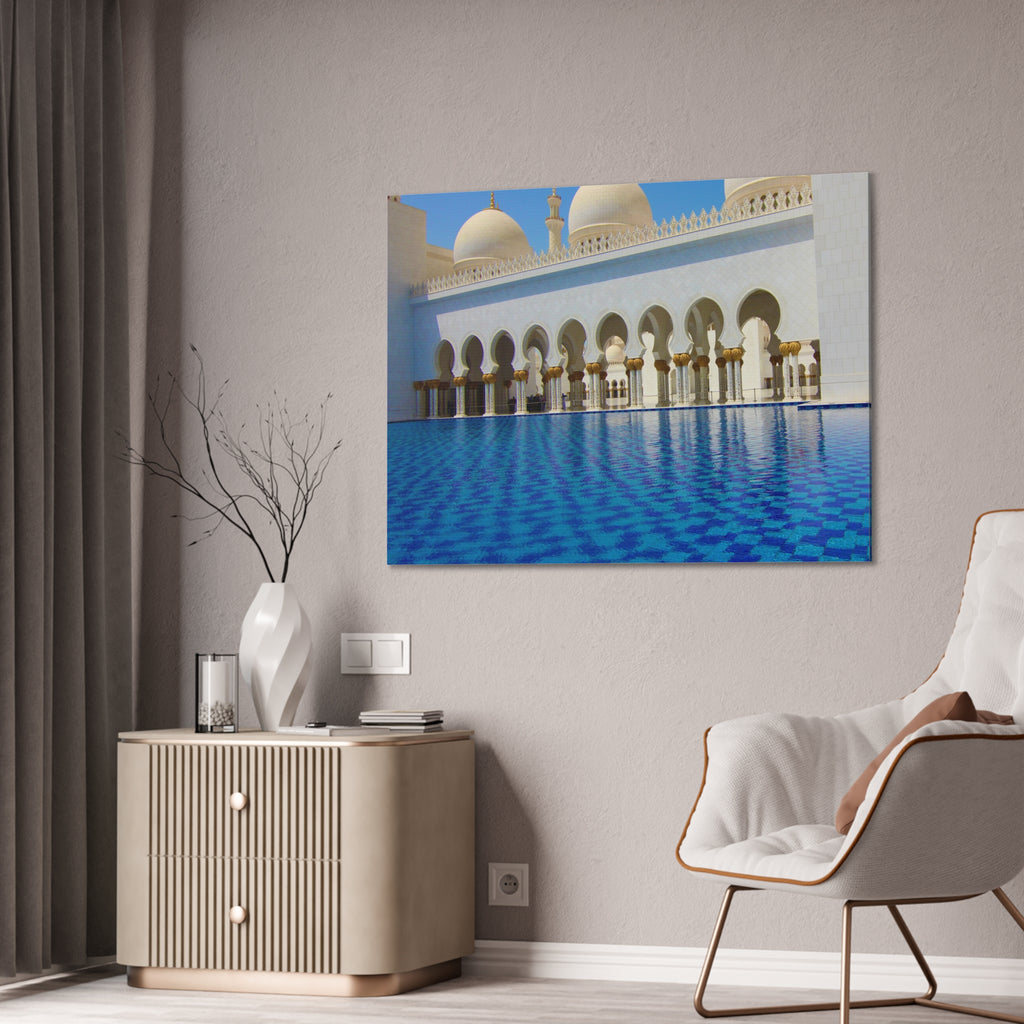 Museum on Water Photo on Canvas Printify