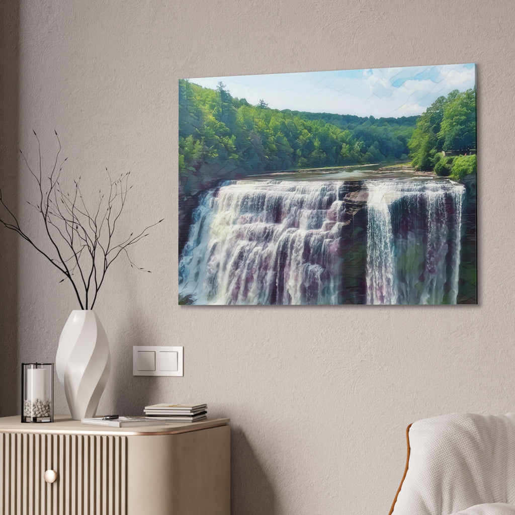 NY Waterfall Canvas Art Printify