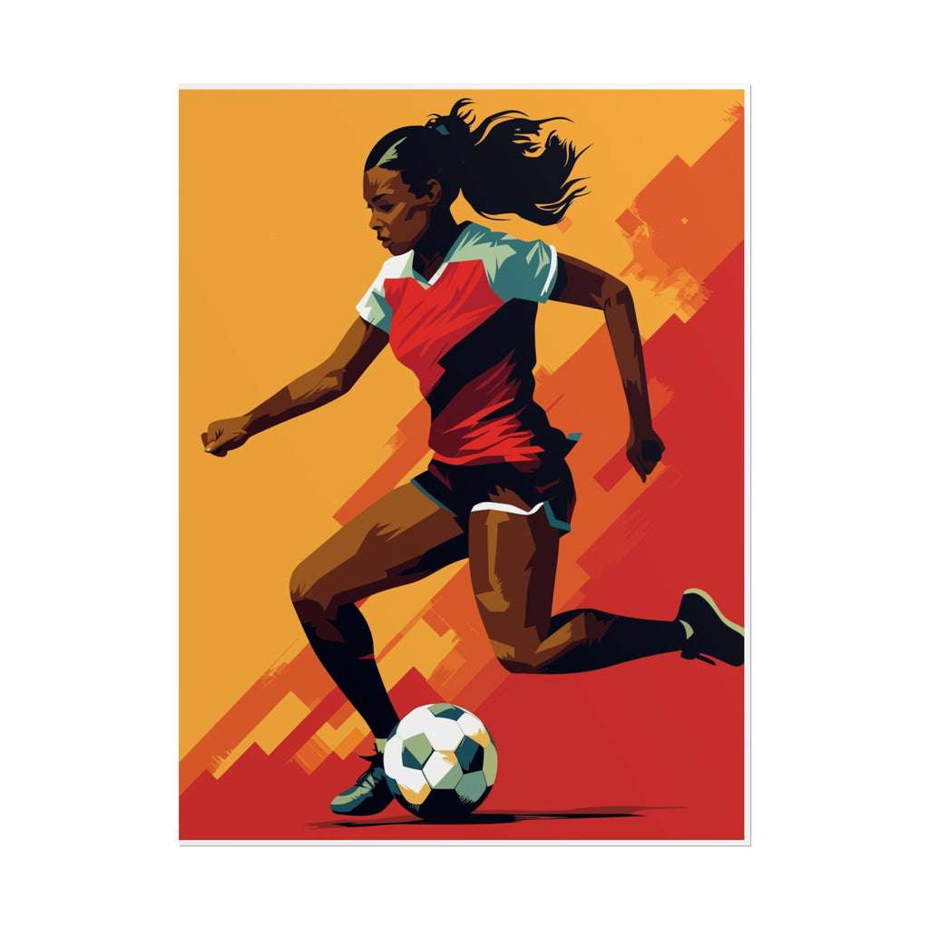 Women's Soccer Worldie Poster Printify