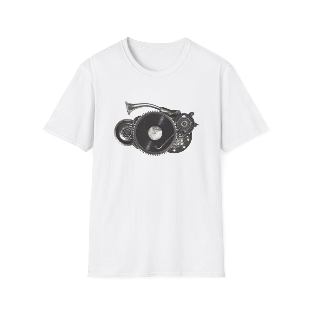 Steampunk Record Player Shirt Printify