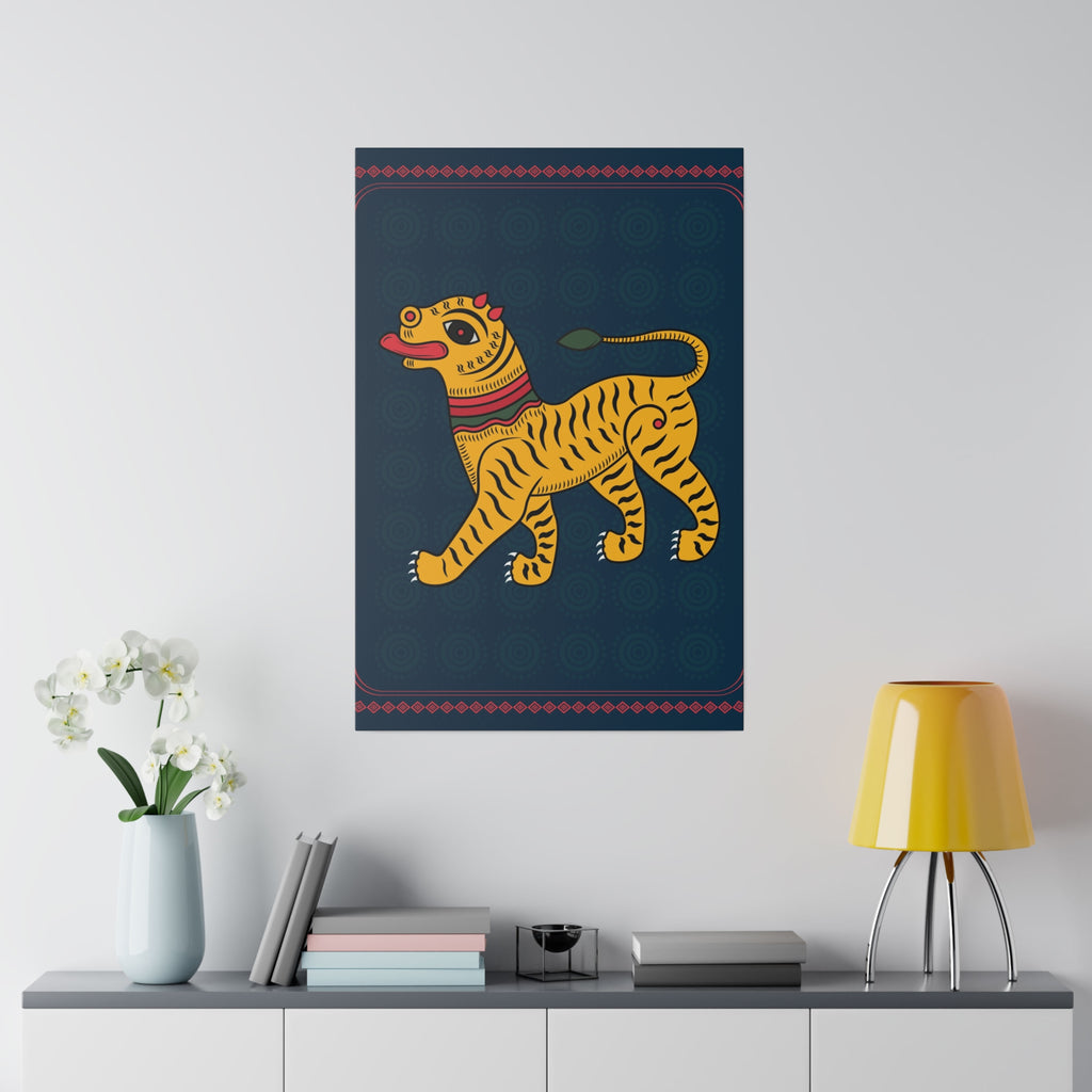 Tiger Folk Art Printify