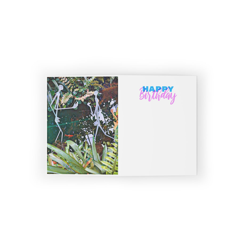 Garden Happy Birthday Cards (8 pcs) Printify