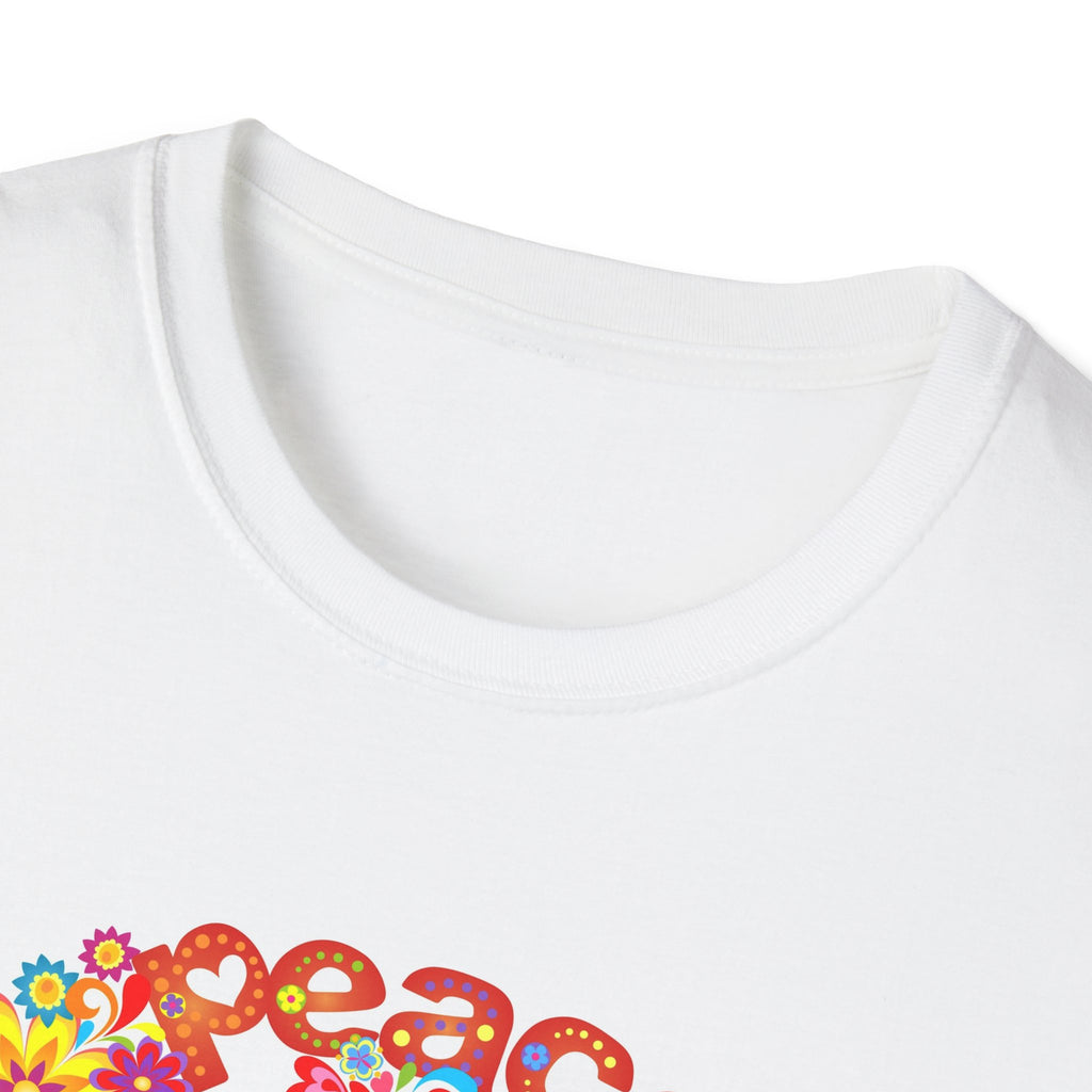 Peace Flower Pattern Shirt Printify