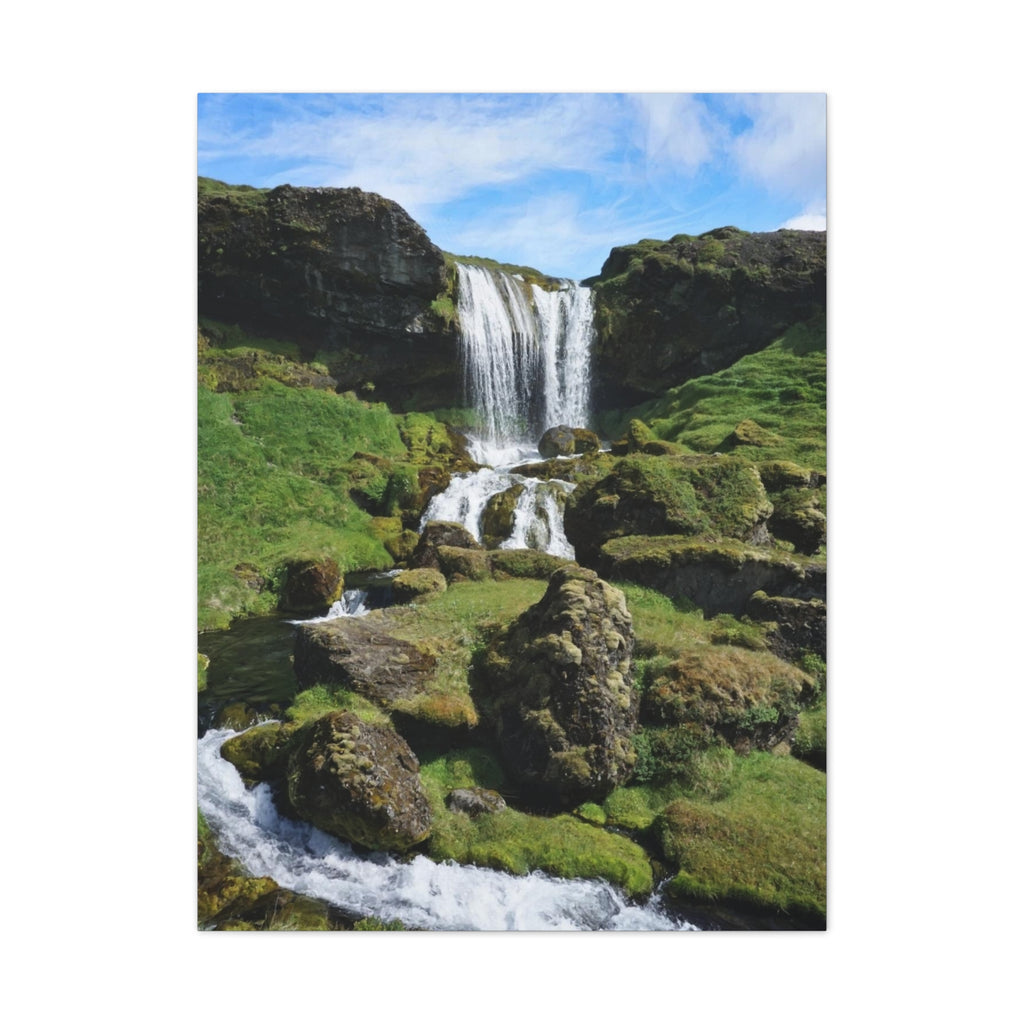 Waterfall and River Canvas Art Printify